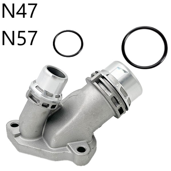 Króciec układu chłodzenia WZMOCNIONY z aluminium BMW N47 N57 - 11117800048